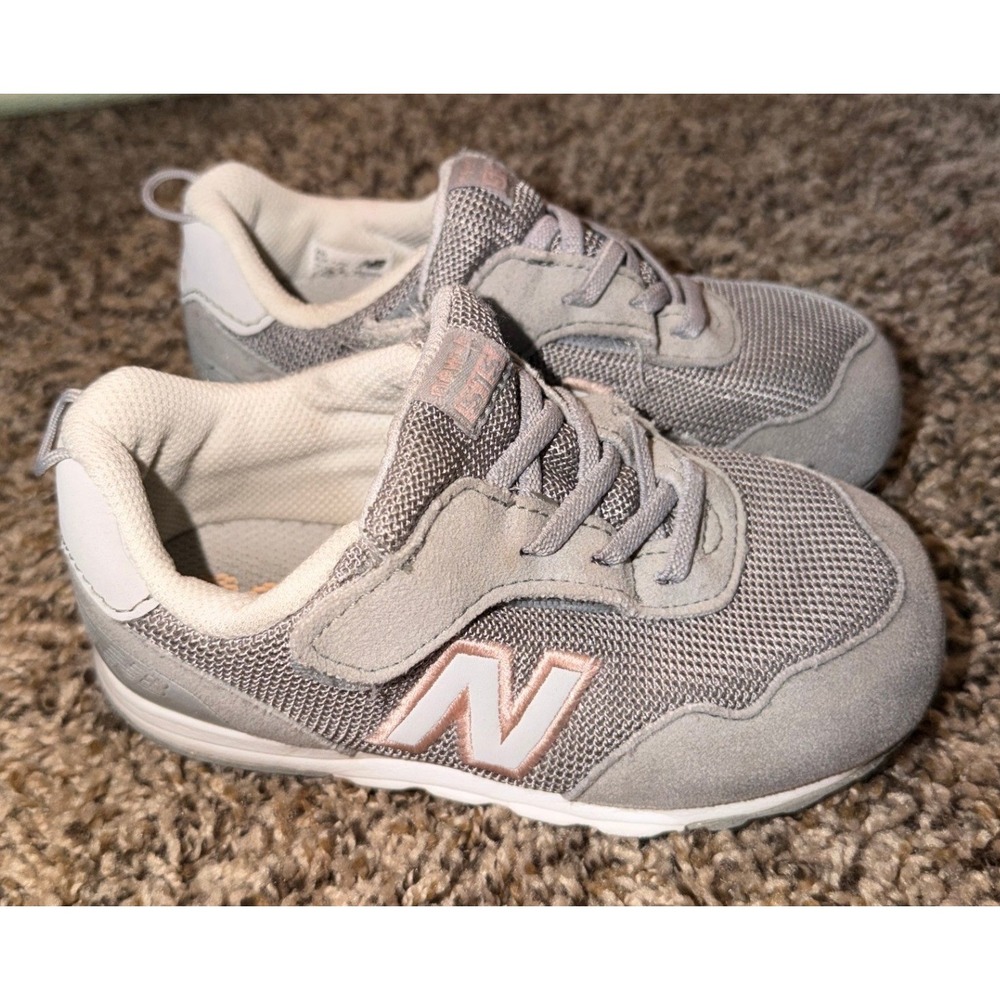 New Balance 515 V1 Hook & Loop Gray Sneakers Size 8.5